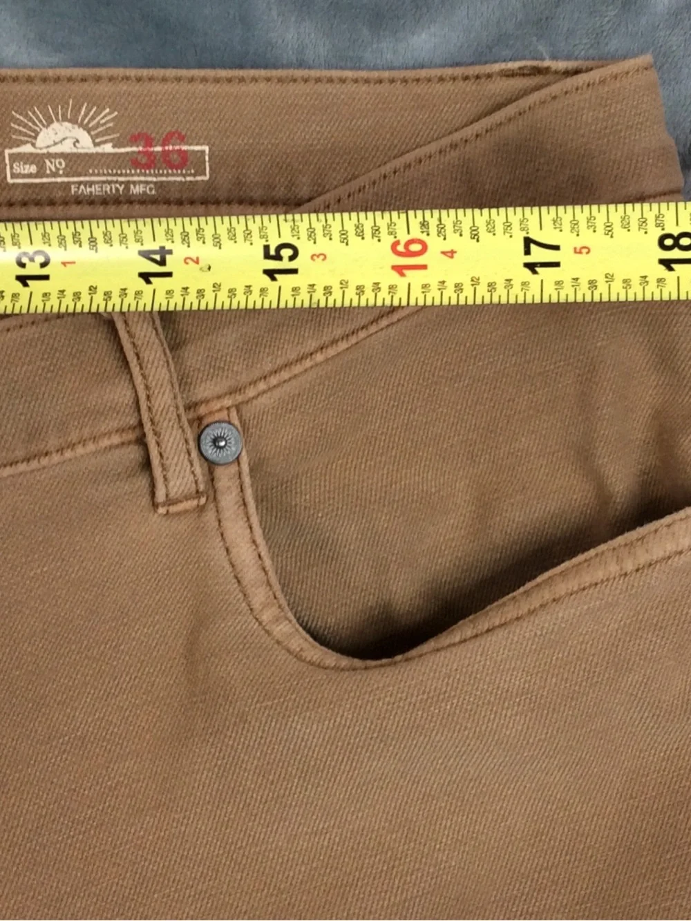 Faherty Men's Khaki Tan Chino Pants